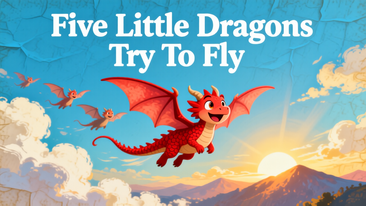 Five Little Dragons Learn to Fly