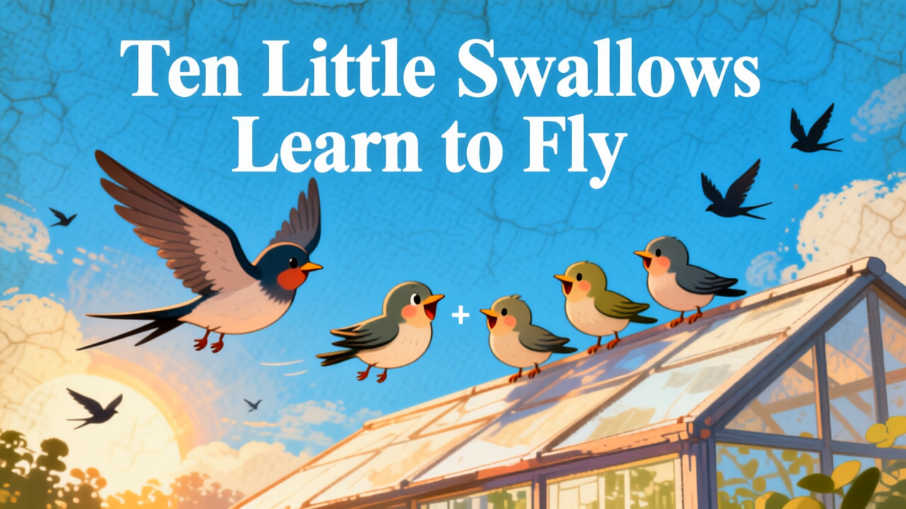 Ten Little Swallows Learn to Fly Song